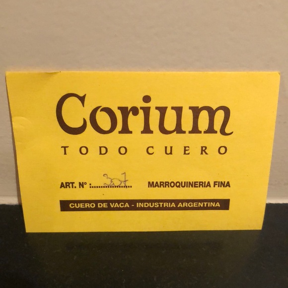 Corium Floral Leather Trifold Wallet NWT- Brown/Red/Green-Handcrafted Argentina - Picture 6 of 10